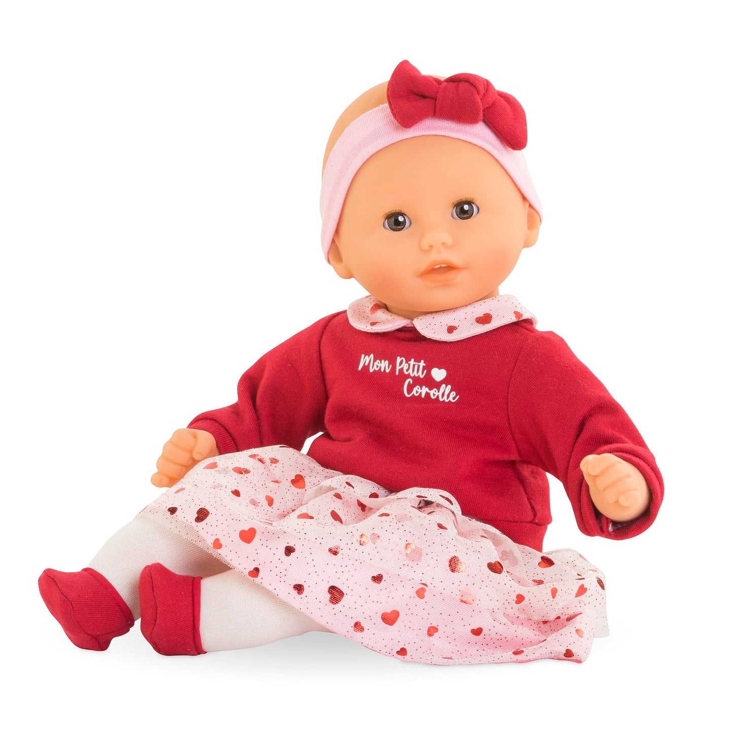 Corolle Margaux Petals 12-Inch Soft Baby Doll – Vanilla Scent, Sleeping Eyes, Hearts Outfit