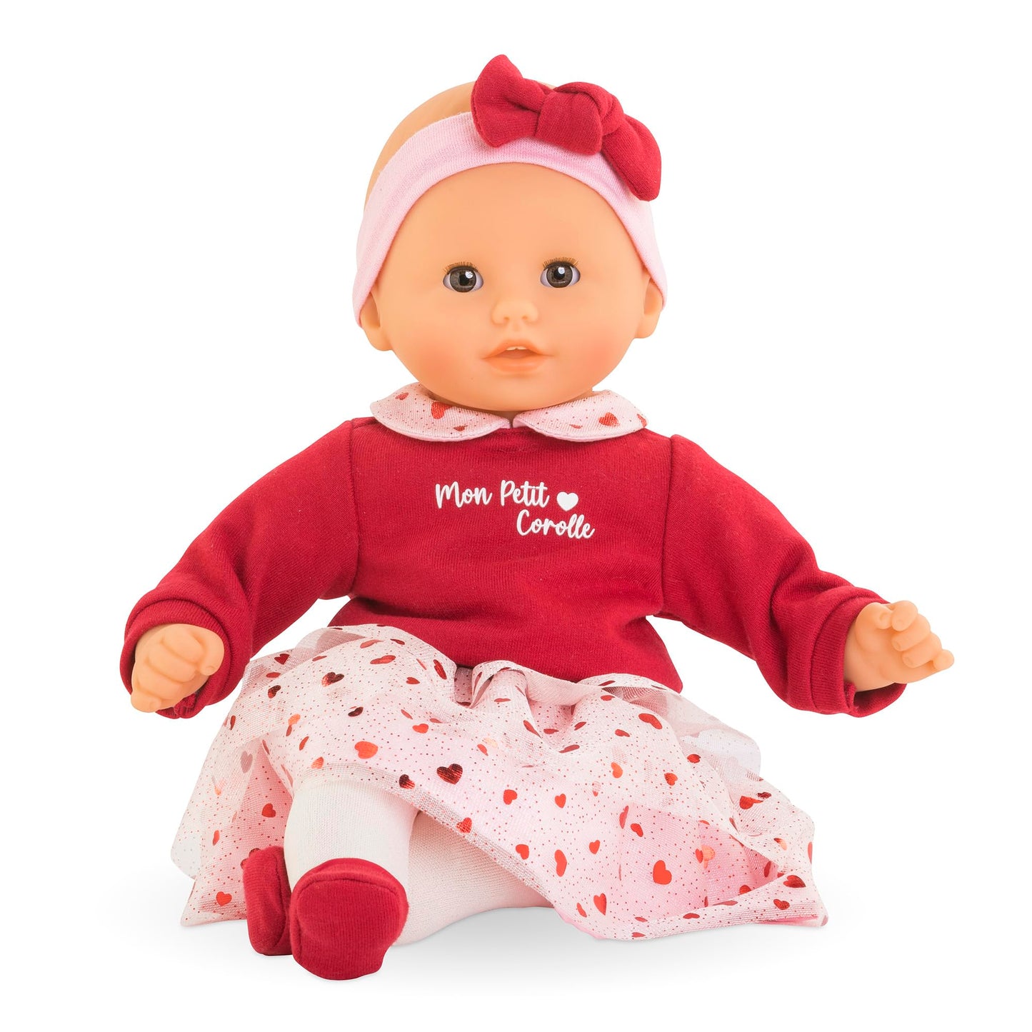 Corolle Margaux Petals 12-Inch Soft Baby Doll – Vanilla Scent, Sleeping Eyes, Hearts Outfit