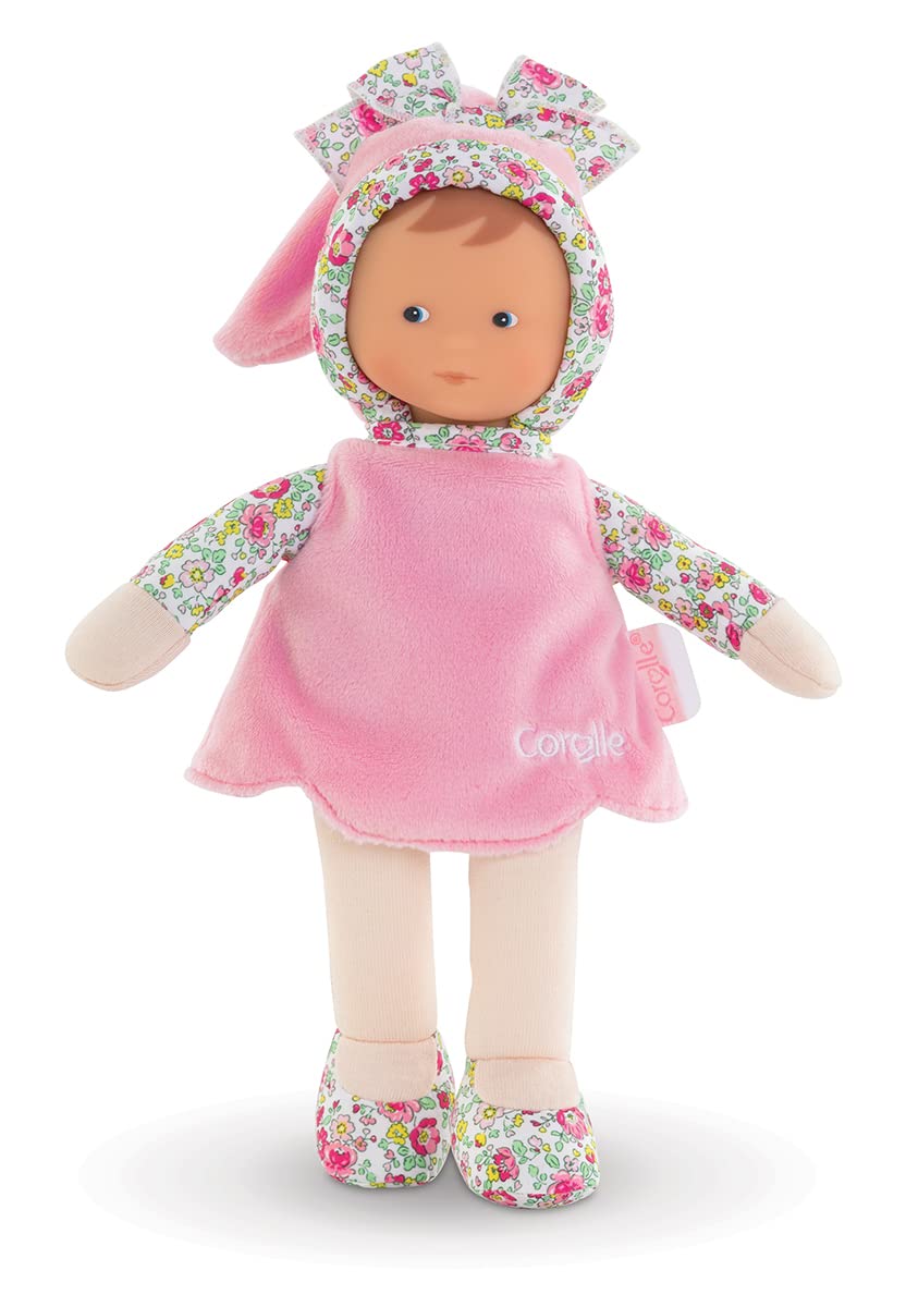 Corolle Miss Pink Blossom Garden Soft-Body Baby Doll – 9.5 Inch