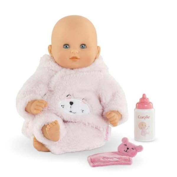 Corolle My First Cuddly Teddy Bear Doll – 12-Inch Vanilla-Scented Baby Doll with Sleeping Eyes