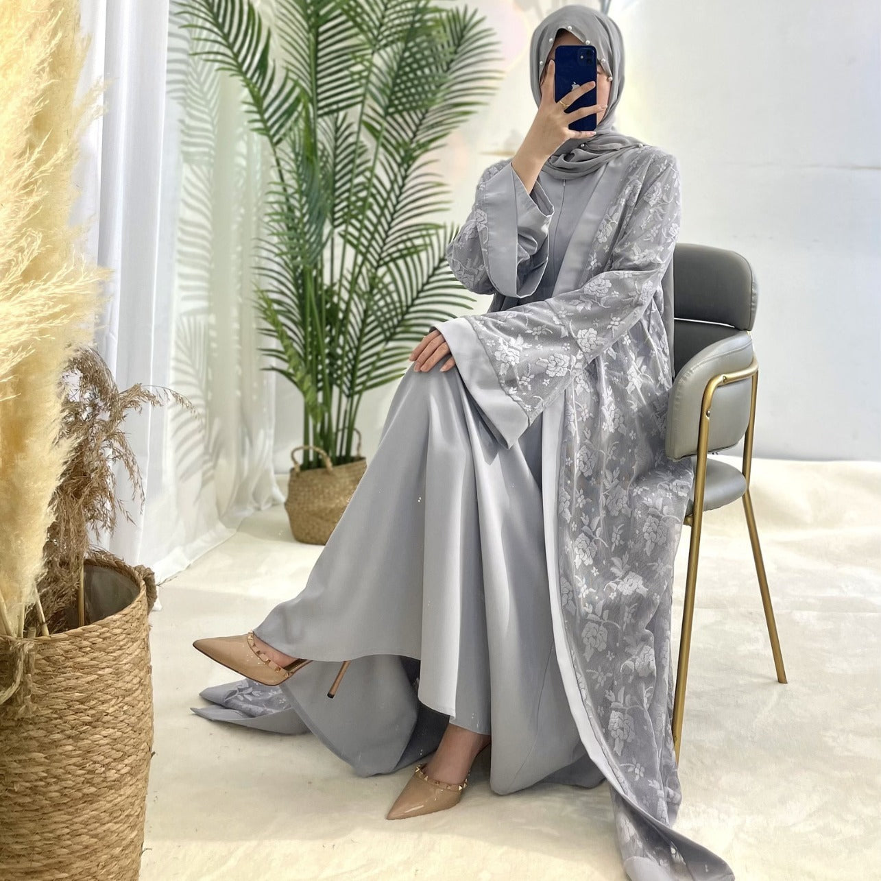 Bell Sleeve Abaya - Professional Elegance