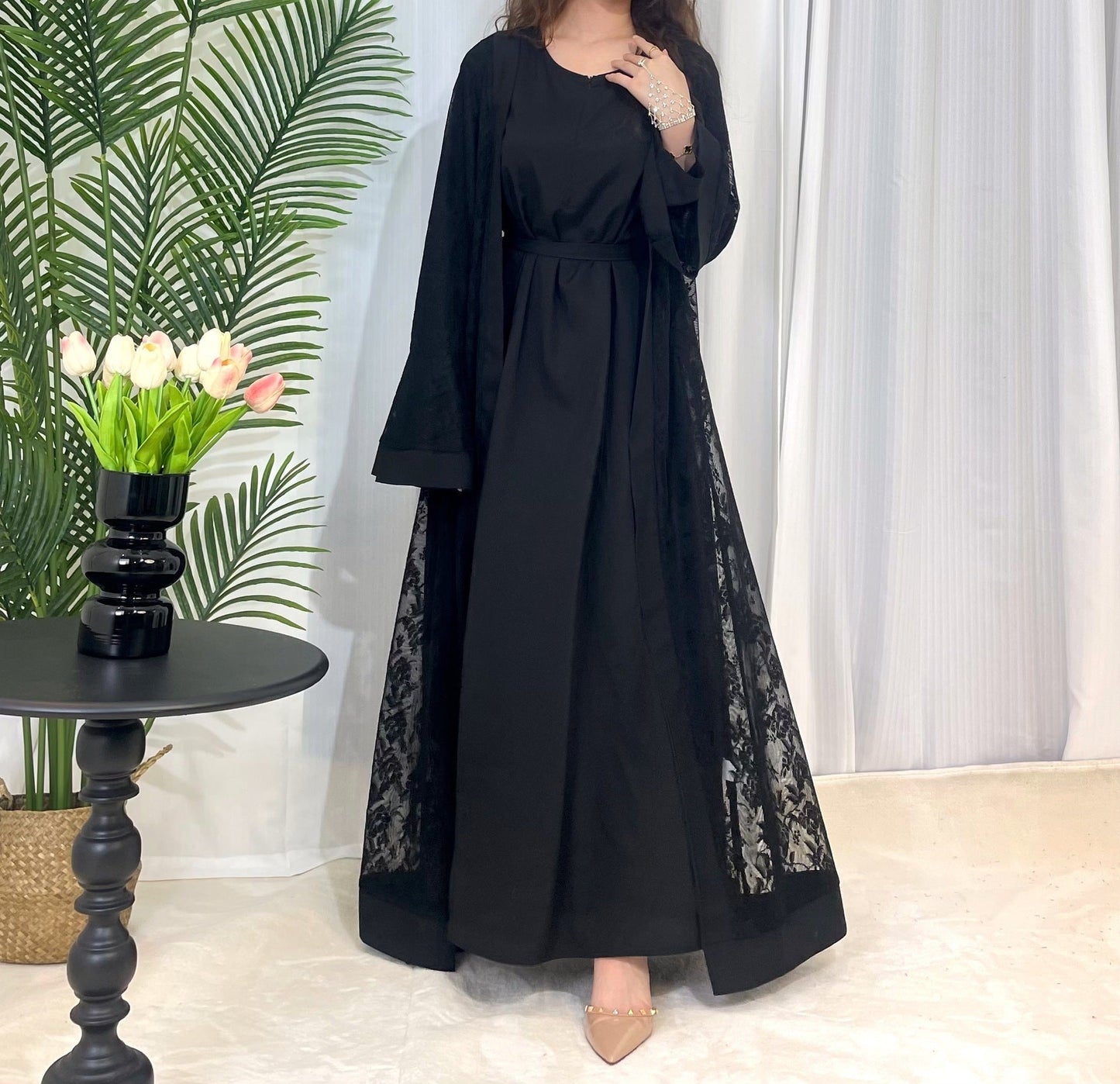 Bell Sleeve Abaya - Professional Elegance
