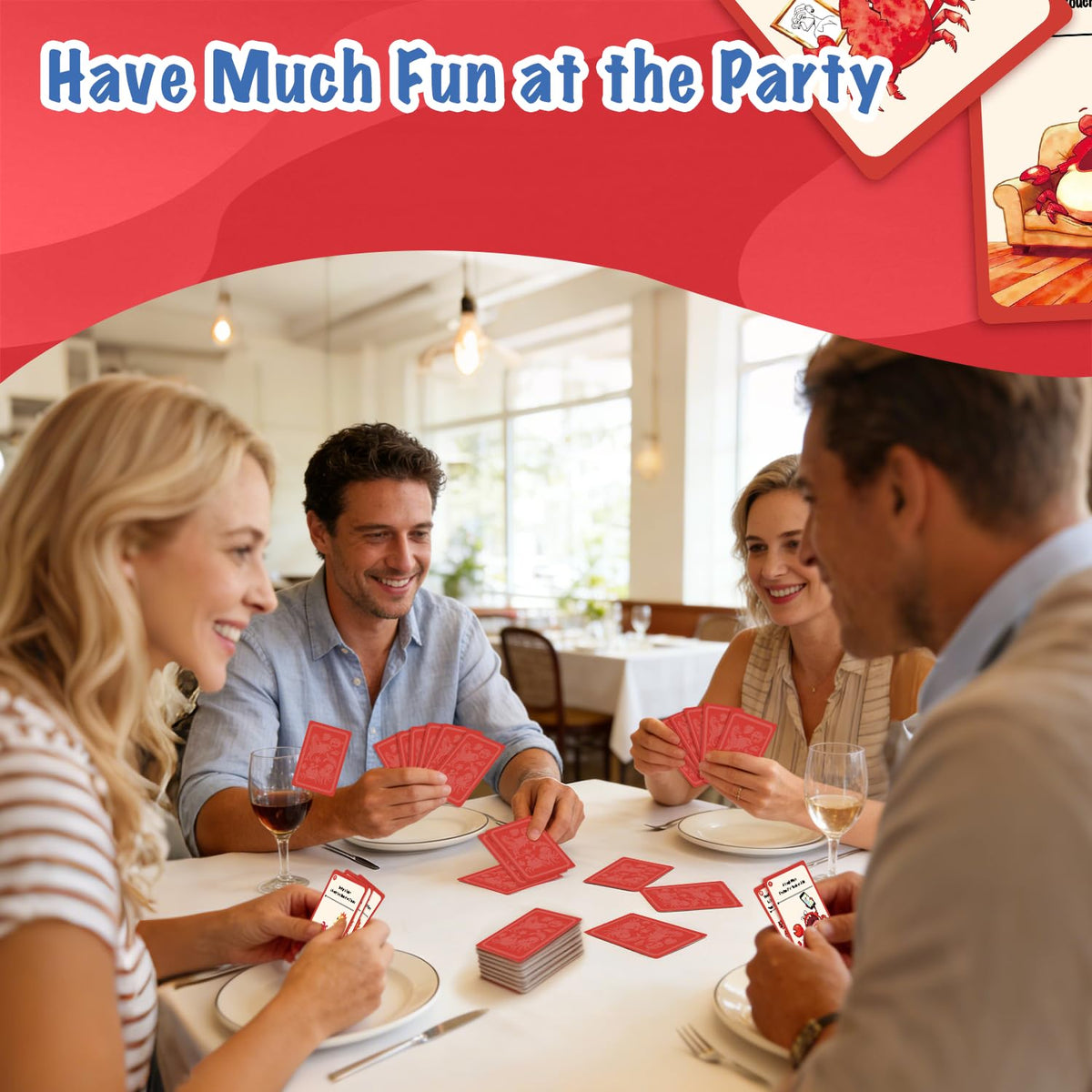 Corzeergi Go Fish Card Game for Adults — 104 Cards, Unique Pairs, 2+ Players