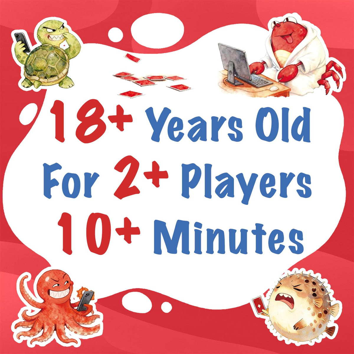 Corzeergi Go Fish Card Game for Adults — 104 Cards, Unique Pairs, 2+ Players