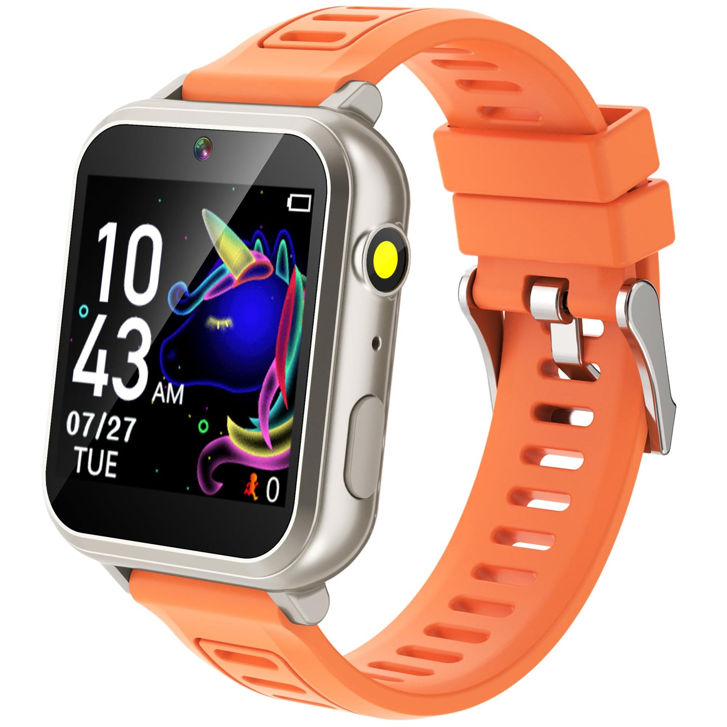 Cosjoype Kids Smart Watch for Girls 5-12 | 24 Games, Camera, Pedometer & Screen Protector