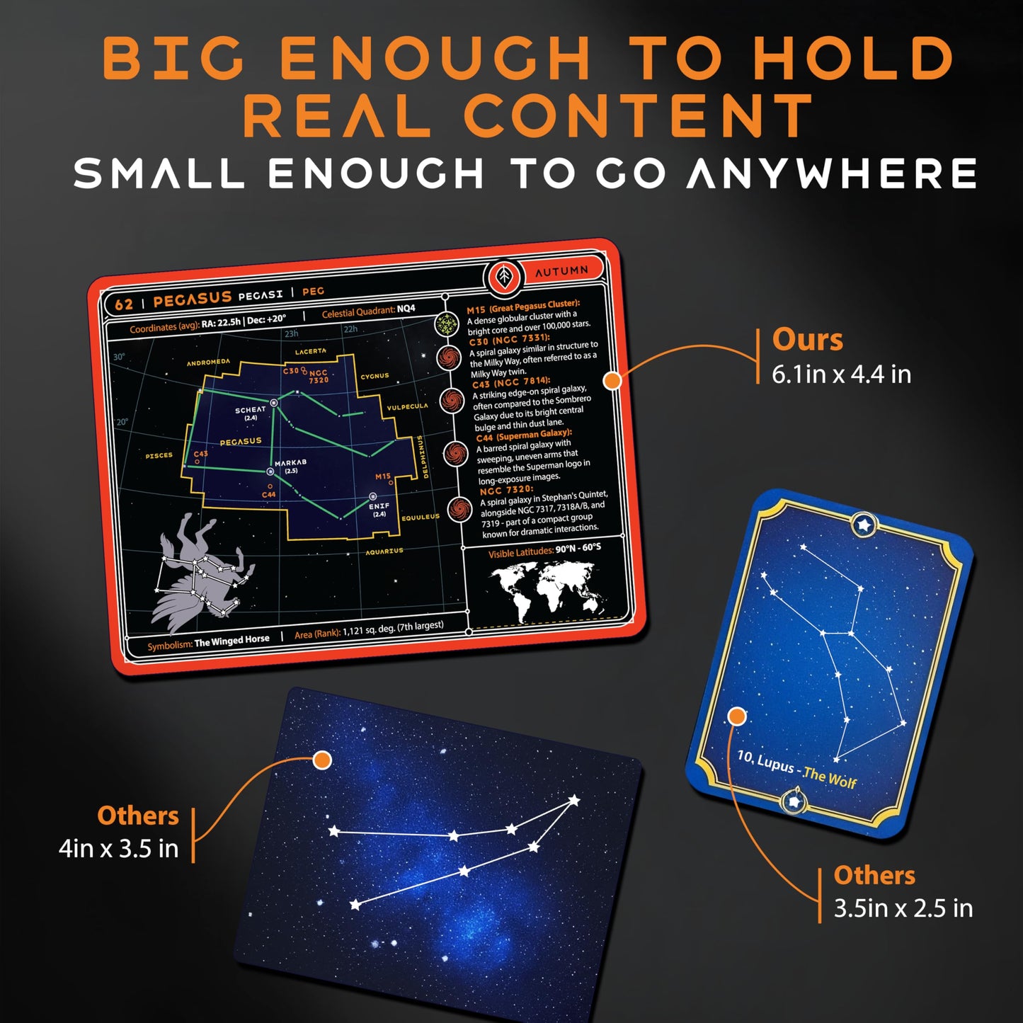 COSMIC SHARDS Stargazing Cards – Constellations: 88 Flashcards with Star Maps, Mythology, History & Practical Tips