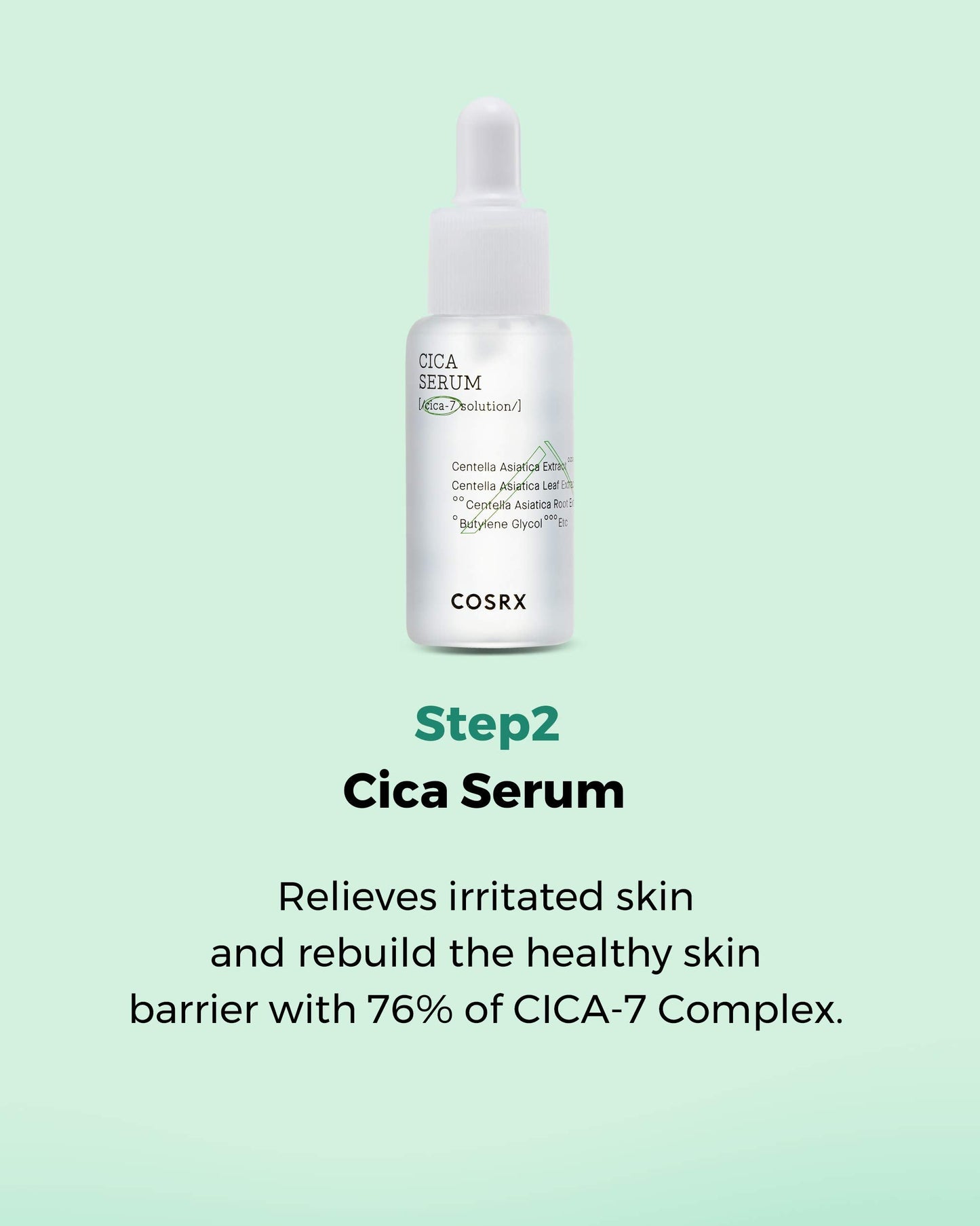 COSRX CICA Relief Kit — Toner, Serum & Cream for Sensitive Skin | Travel Size Gift Set