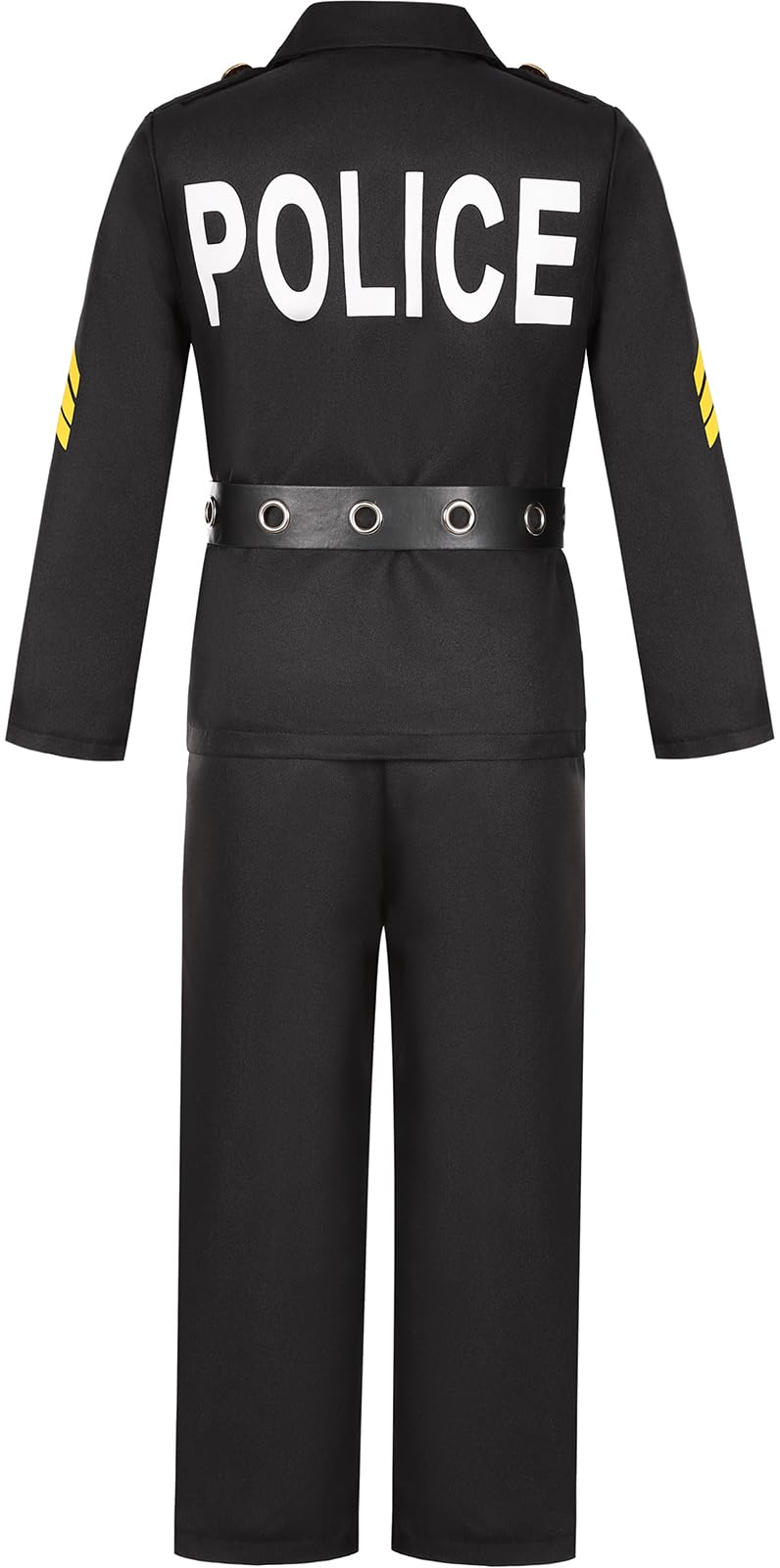 Costumerry Police Officer Costume for Kids 8-10 Years – Complete Cop Dress-Up Set