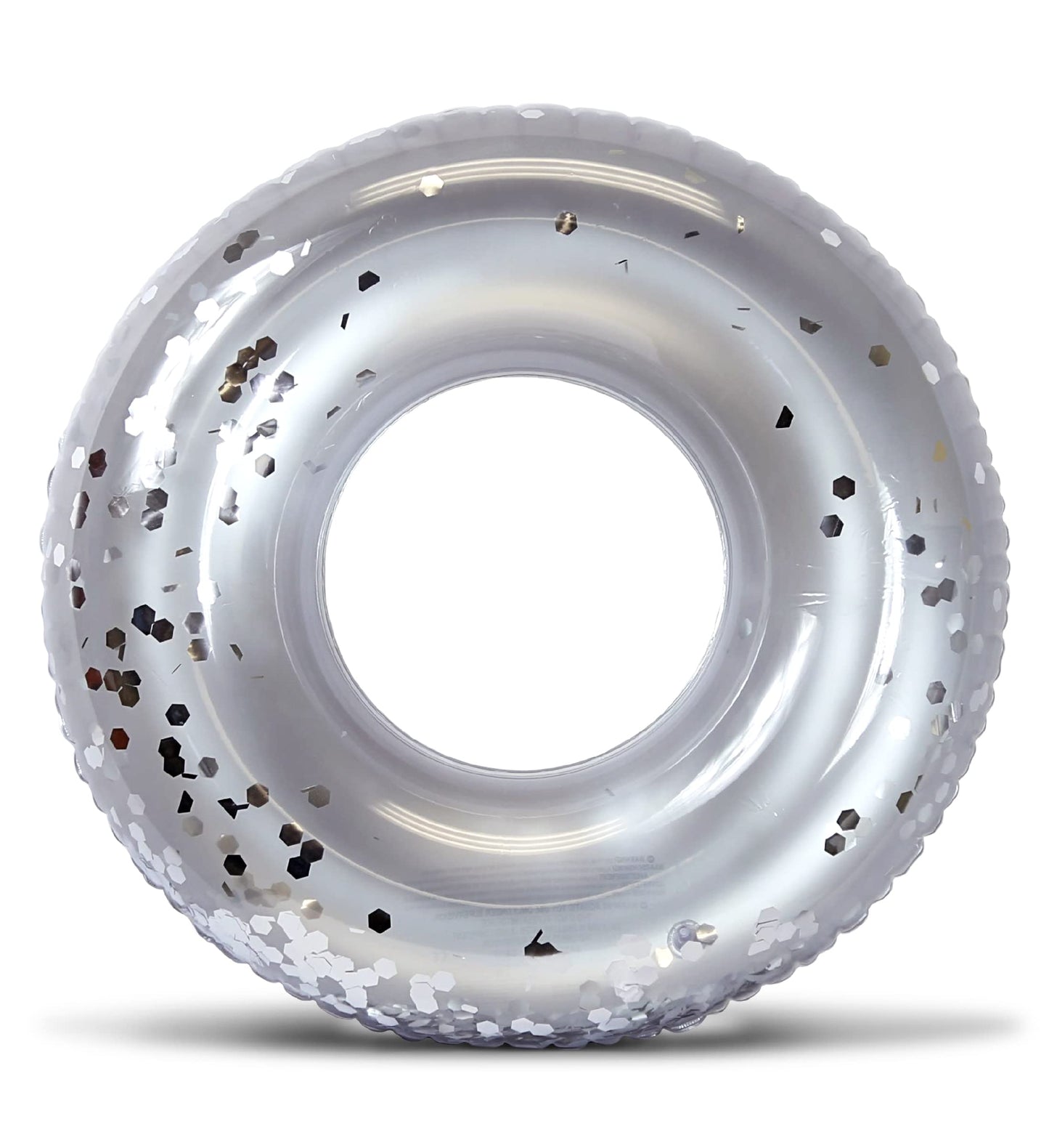 CoTa Global POZA 36-Inch Silver Confetti Pool Float Tube – UV-Resistant, Heavy-Duty
