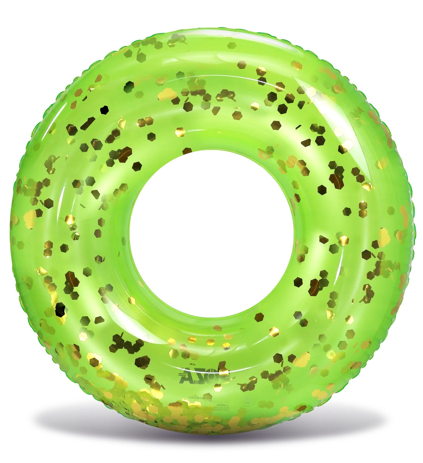 CoTa Global Green Inflatable Pool Float Tube – 36-Inch Confetti Ring for Kids & Adults