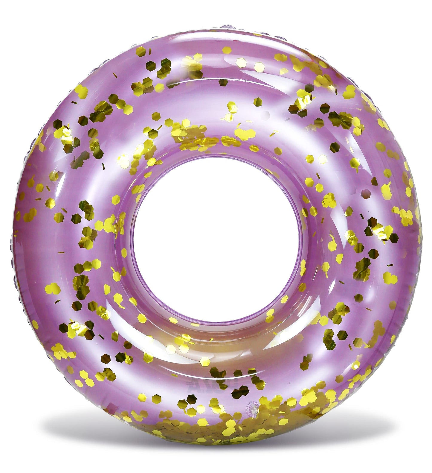 CoTa Global Purple Gold Inflatable Ring Pool Float – Confetti 36in UV-Resistant Lounger