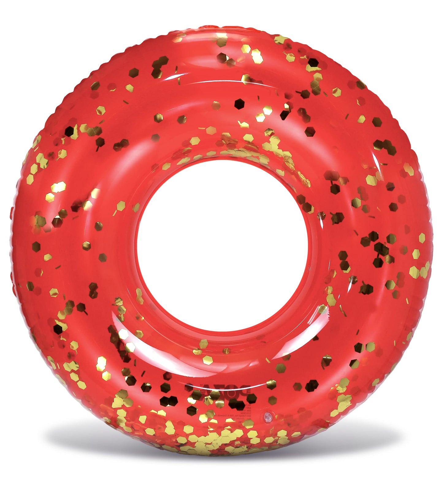 CoTa Global Red Confetti Pool Float – 36-Inch Inflatable Ring for Kids and Adults