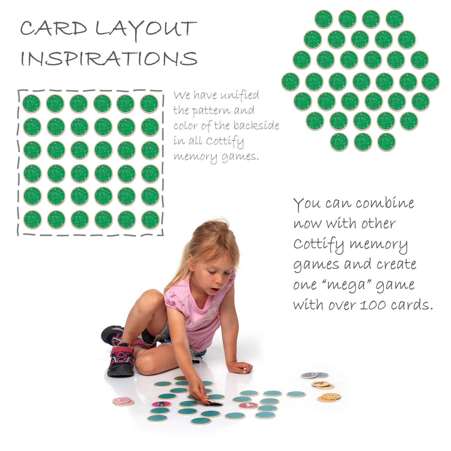 Cottify Montessori-Inspired Wooden Matching Game for Toddlers (2-4) – 36 Cards + Carry Bag