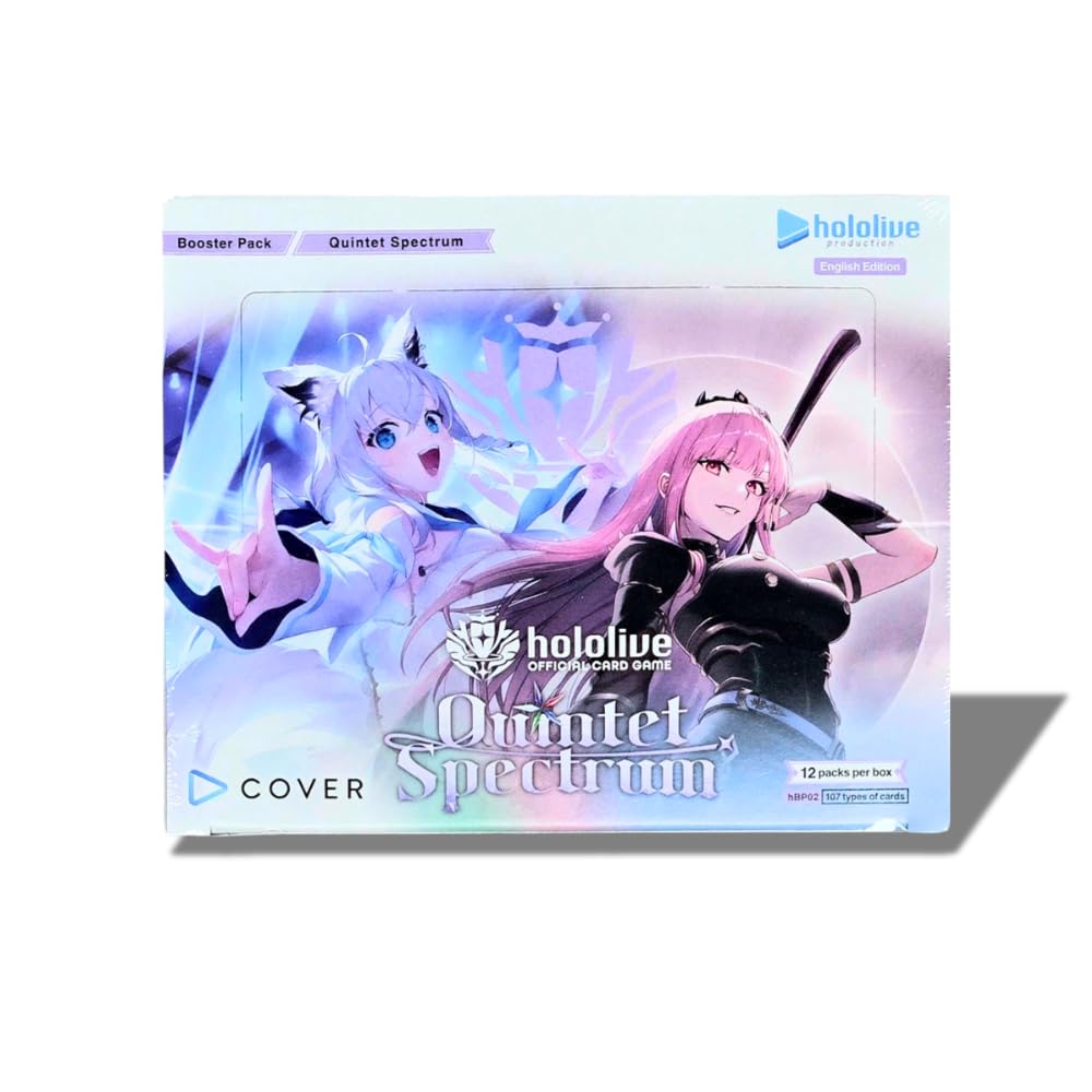 Hololive Official Card Game: Quintet Spectrum Booster Box - 12 Packs | Cover Corporation