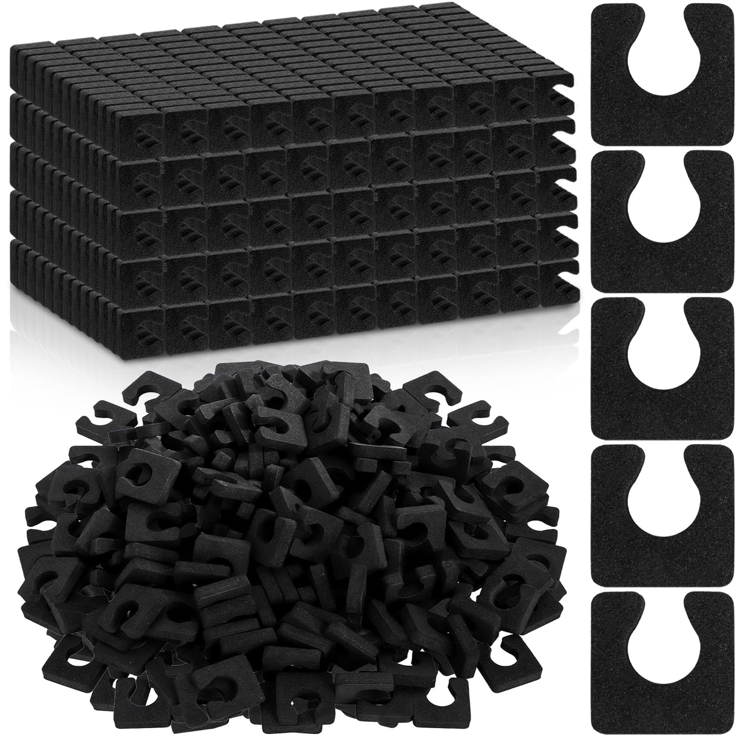 Covzoe 1000-Piece Soft EVA Toe Spacers for Pedicure - Bulk Toe Dividers