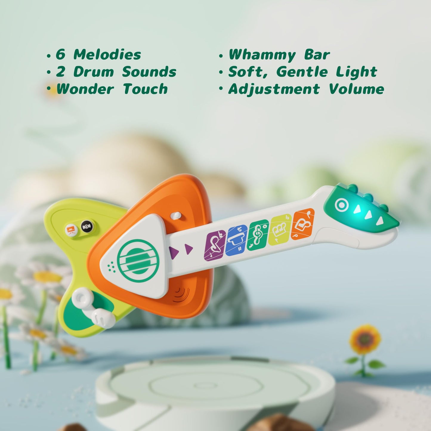 Cozybuy Toddler Guitar & Piano — 2-in-1 Music Toy for Ages 1-3