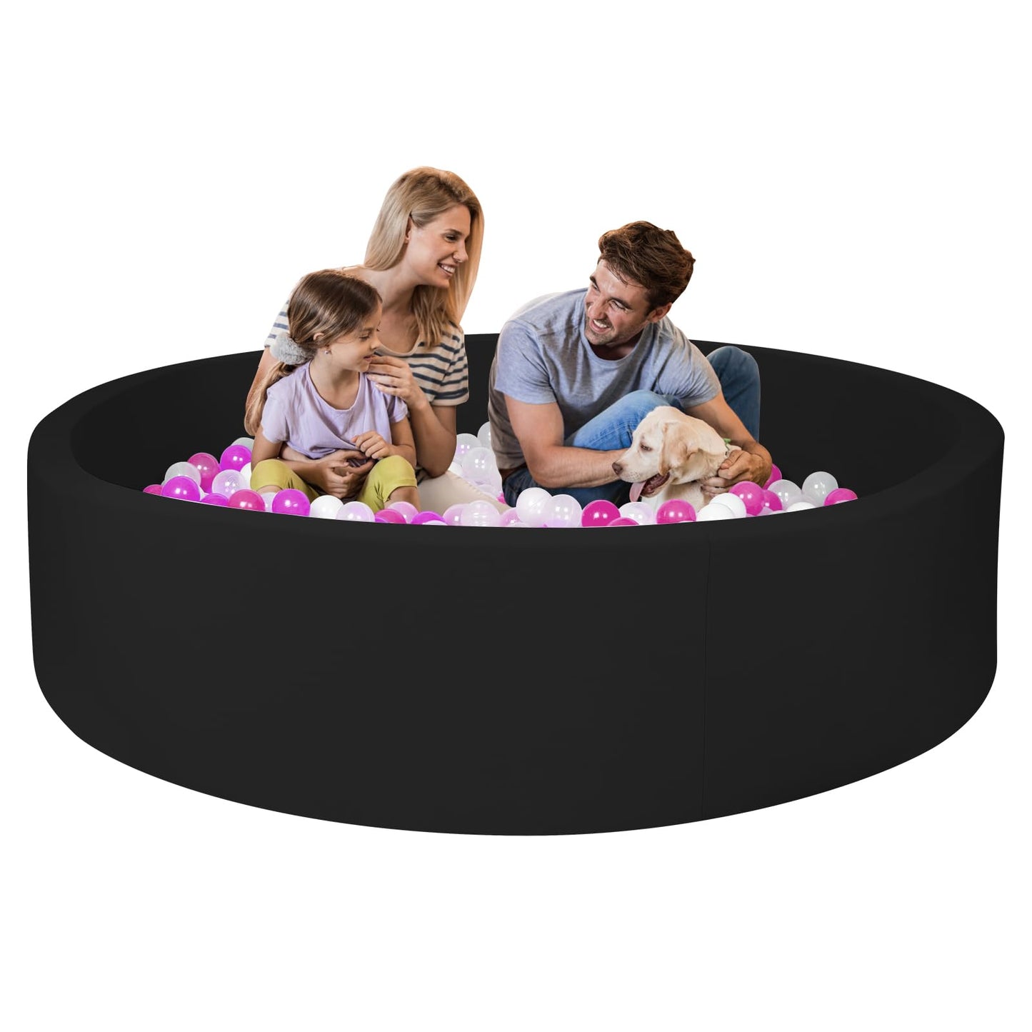 COZYTRAUM Foam Ball Pit for Kids – 47 Inch Soft Ball Pool
