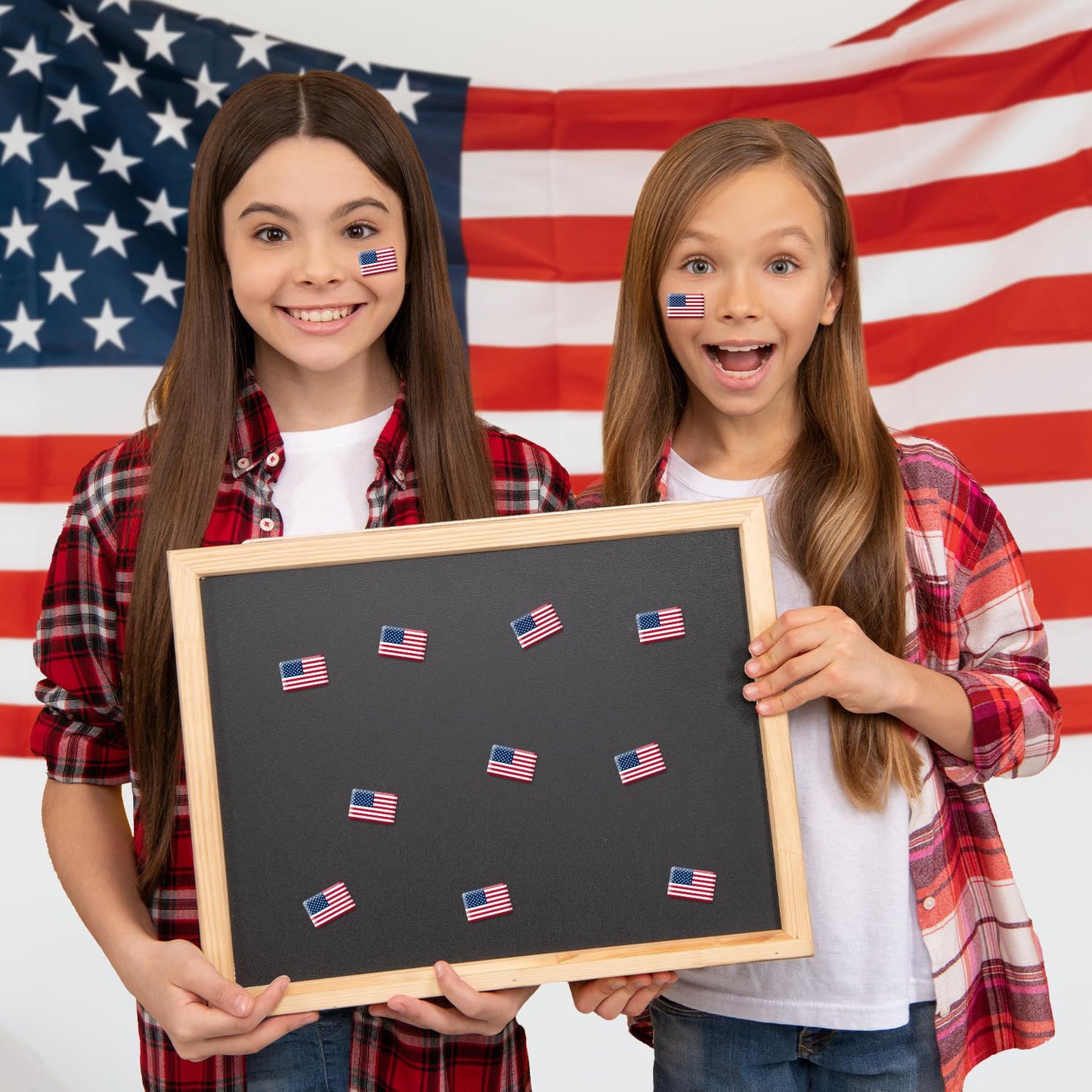 CPicdn 200Pcs American Flag 3D Dome Stickers – Waterproof Patriotic Decals for Laptops, Water Bottles, and Gifts