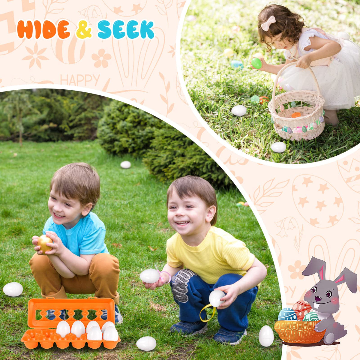CPSYUB Toddler Eggs — Montessori Color & Shape Matching Toys, BPA Free (18m–3y)