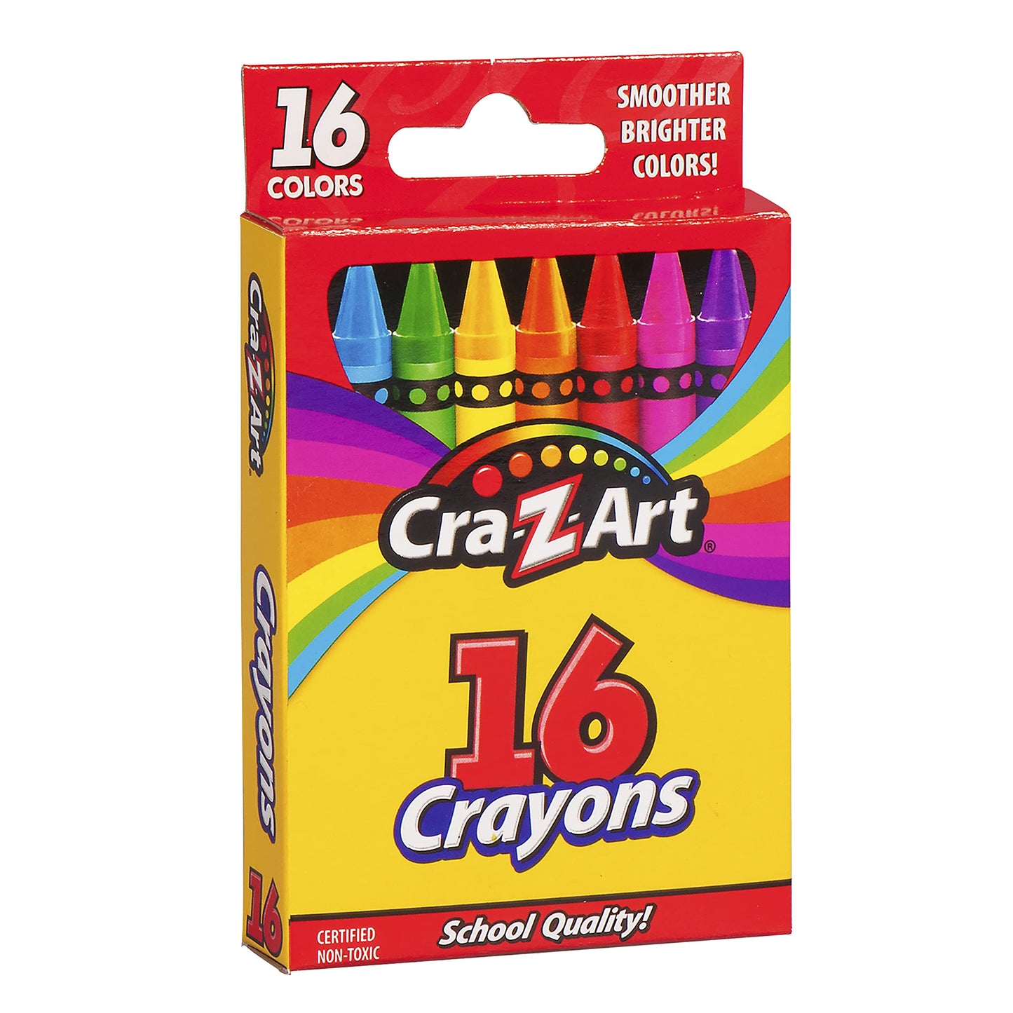 Cra-Z-Art 16-Count Crayons – Bold, Non-Toxic Colors for Ages 3+