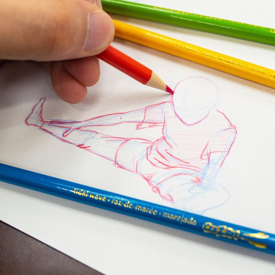 Cra-Z-Art 36-Color Pencils Set – Pre-Sharpened, Non-Toxic Back-to-School Art Kit for Kids