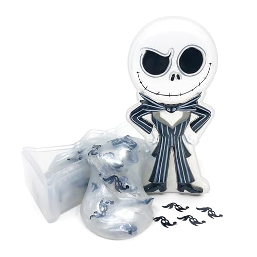 Cra-Z-Slimy Jack Skellington Slime Toy – Glossy, Stretchy Slime in Nightmare Before Christmas Container