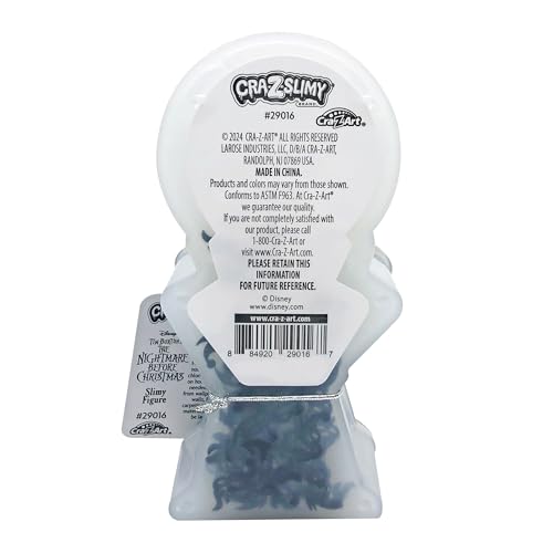 Cra-Z-Slimy Jack Skellington Slime Toy – Glossy, Stretchy Slime in Nightmare Before Christmas Container