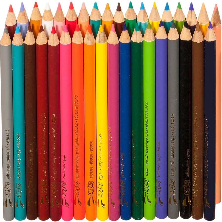 Cra-Z-Art 36-Color Pencils Set – Pre-Sharpened, Non-Toxic Back-to-School Art Kit for Kids