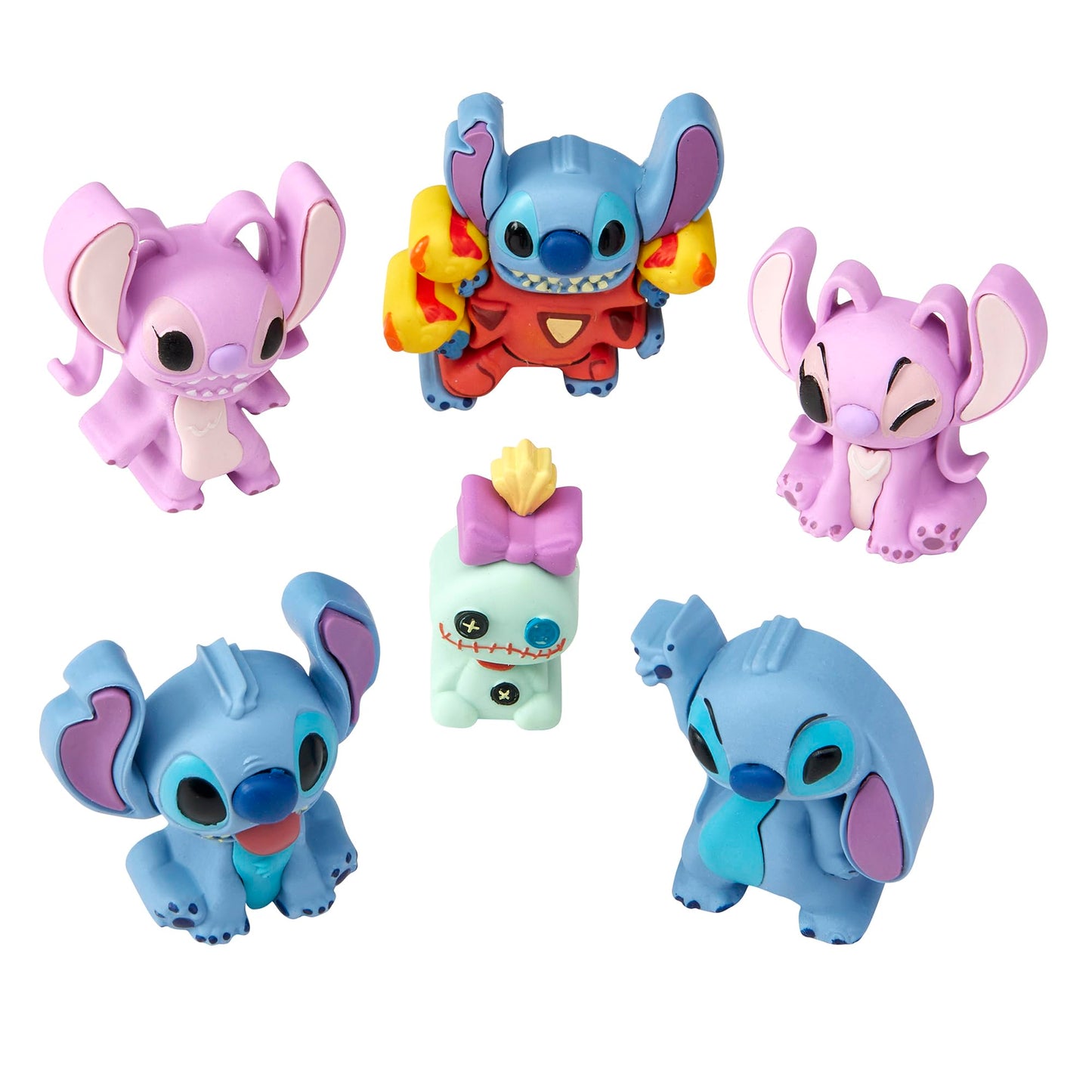 Stitch Surprise 3 Pack Mini Figure Erasers by Cra-Z-Art – Assemble, Collect & Play