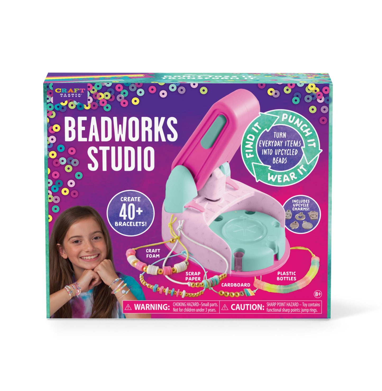 Craft-Tastic Beadworks Studio — Friendship Bracelet Kit (40+ Bracelets, Ages 8+)