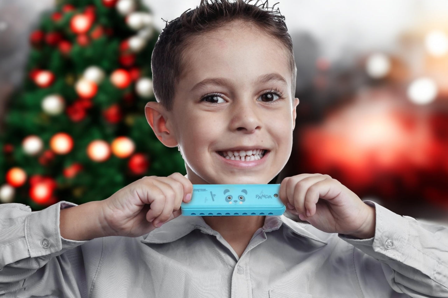 CRAFTEEM Color Blues Harmonica – Key of C for Kids and Beginners | 10-Hole, 20-Tones