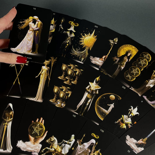 CRAFTERIAN Tarot Cards: 78-Card Deck with Gold Edges – Lost Soul Tarot for All Levels