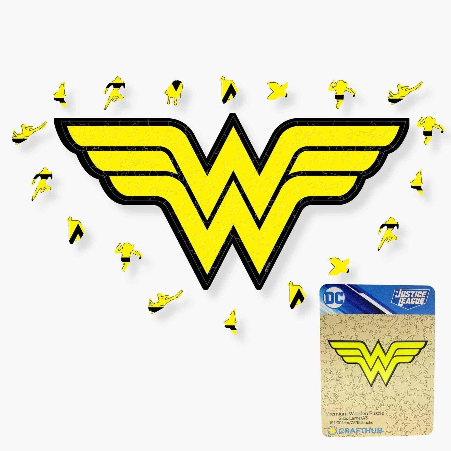 Crafthub DC Wooden Puzzle for Adults – Wonder Women, 112 Pieces, A3 Size