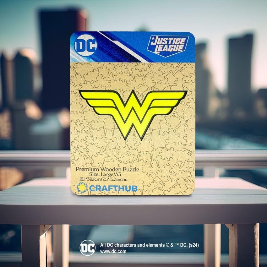 Crafthub DC Wooden Puzzle for Adults – Wonder Women, 112 Pieces, A3 Size