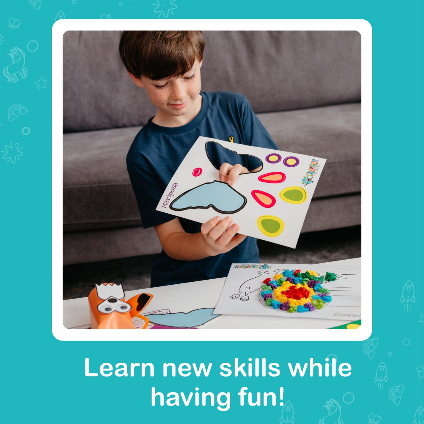 Craftikit® 20 Award-W Winning Animal Craft Kits for Kids 3–10 | All-Inclusive Arts & Crafts Box