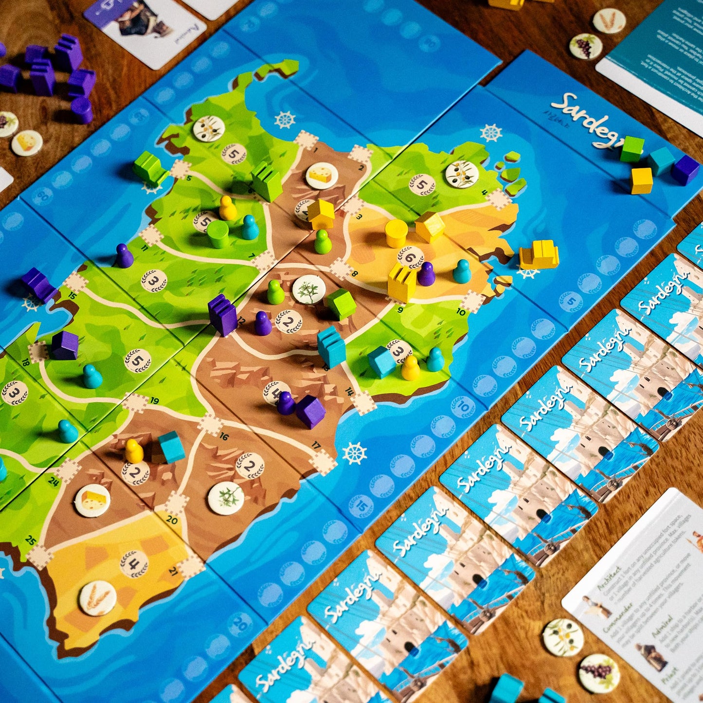 Crafty Games Sardegna Gateway: Area Control Board Game by Stefan Dorra | 30 Min, 2-4 Players