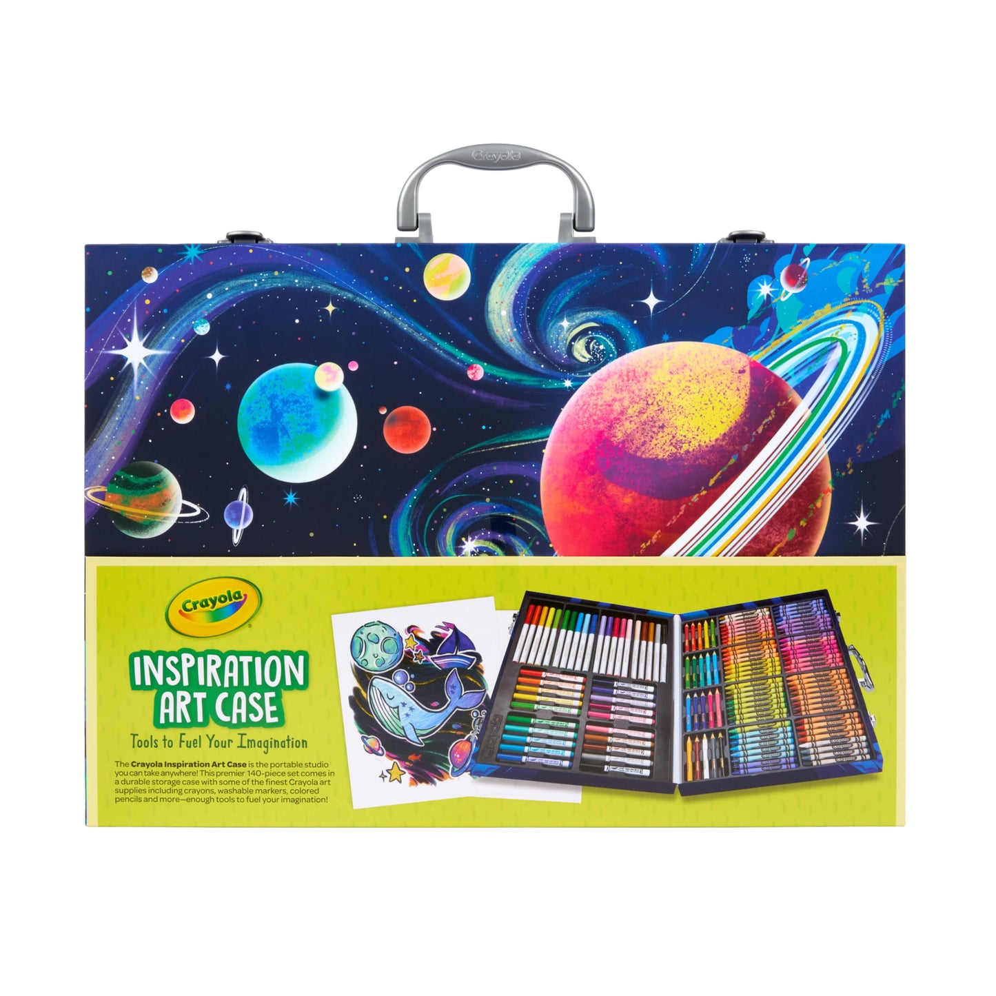 Crayola Inspiration Art Case Space Coloring Set (140pcs) – Kids Art Kit, Easter Gifts, Ages 5+, Amazon Exclusive