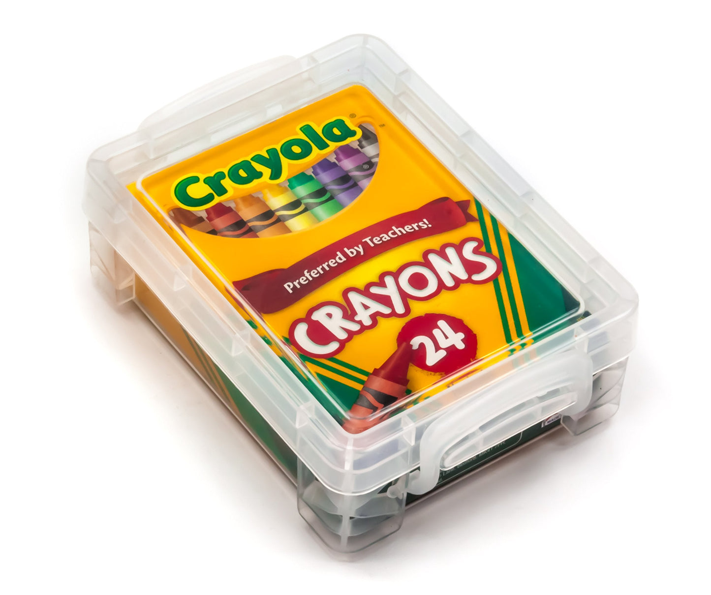 Crayola 24-Count Crayons with Clear Super Stacker Box – Bundle