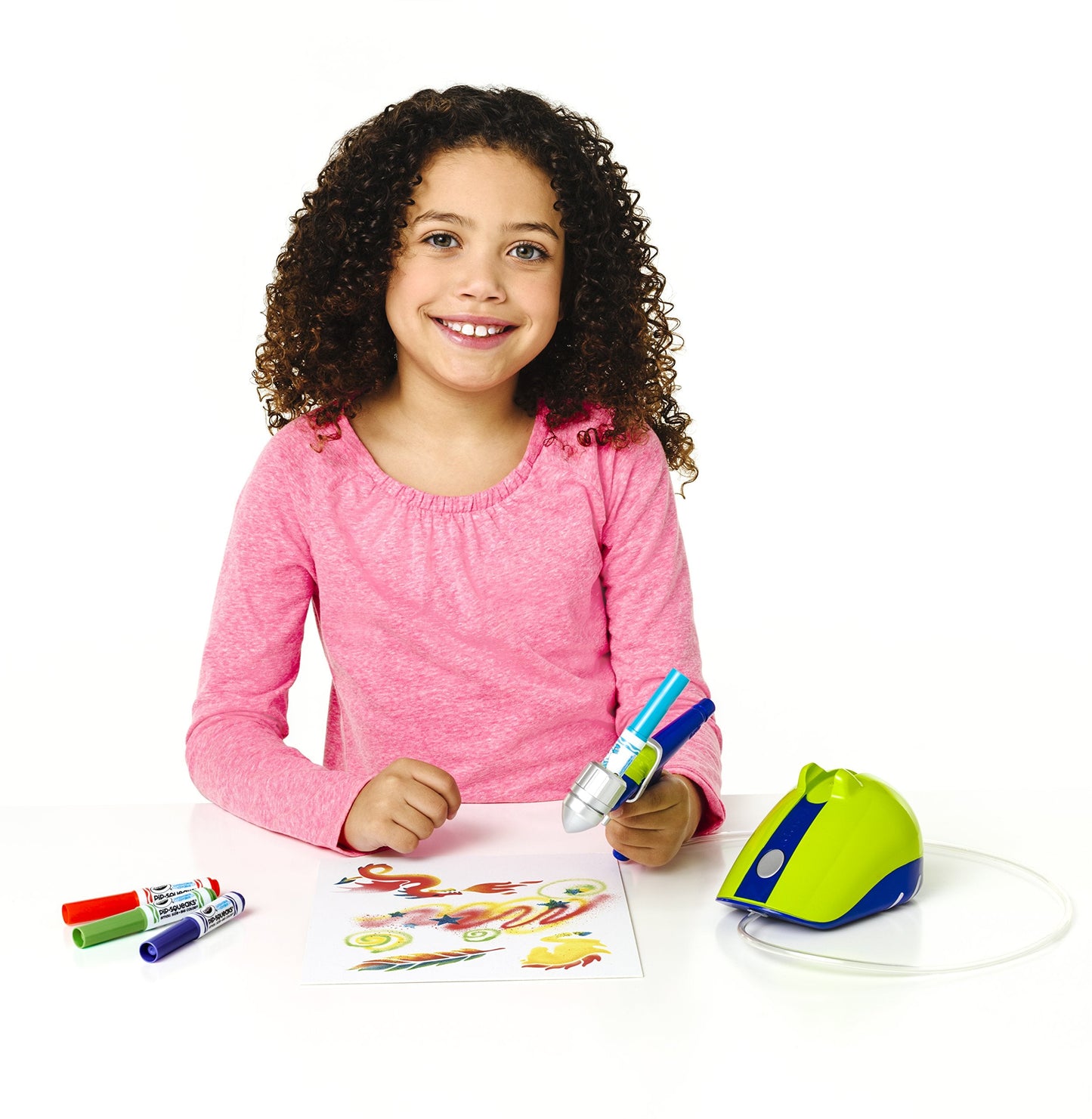 Crayola Air Marker Sprayer Airbrush Kit – Creative Gift for Kids Aged 8–10