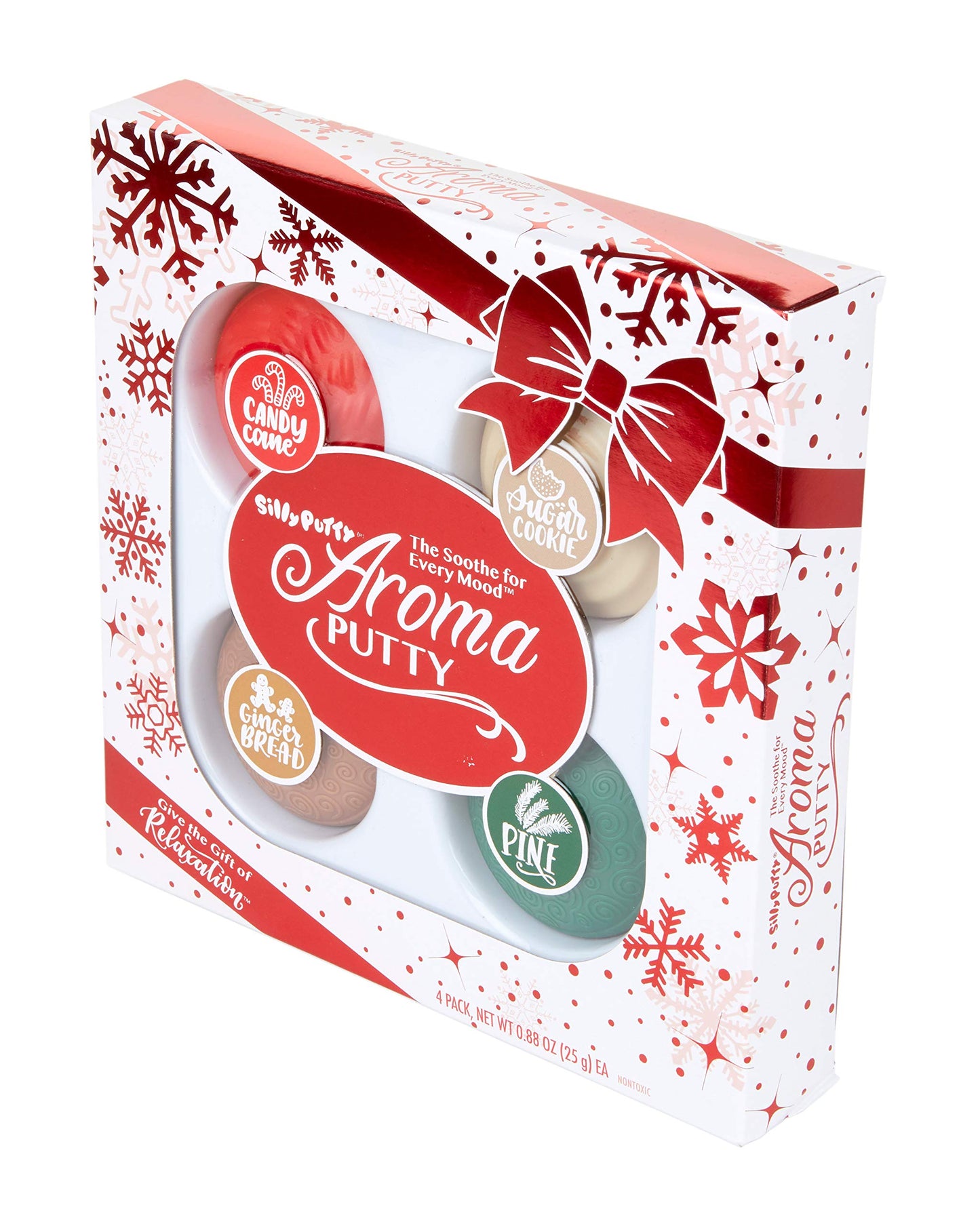 Crayola Aroma Putty – 4 Count Scented Fidget Gift Set (Sugar Cookie, Candy Cane, Gingerbread, Pine)