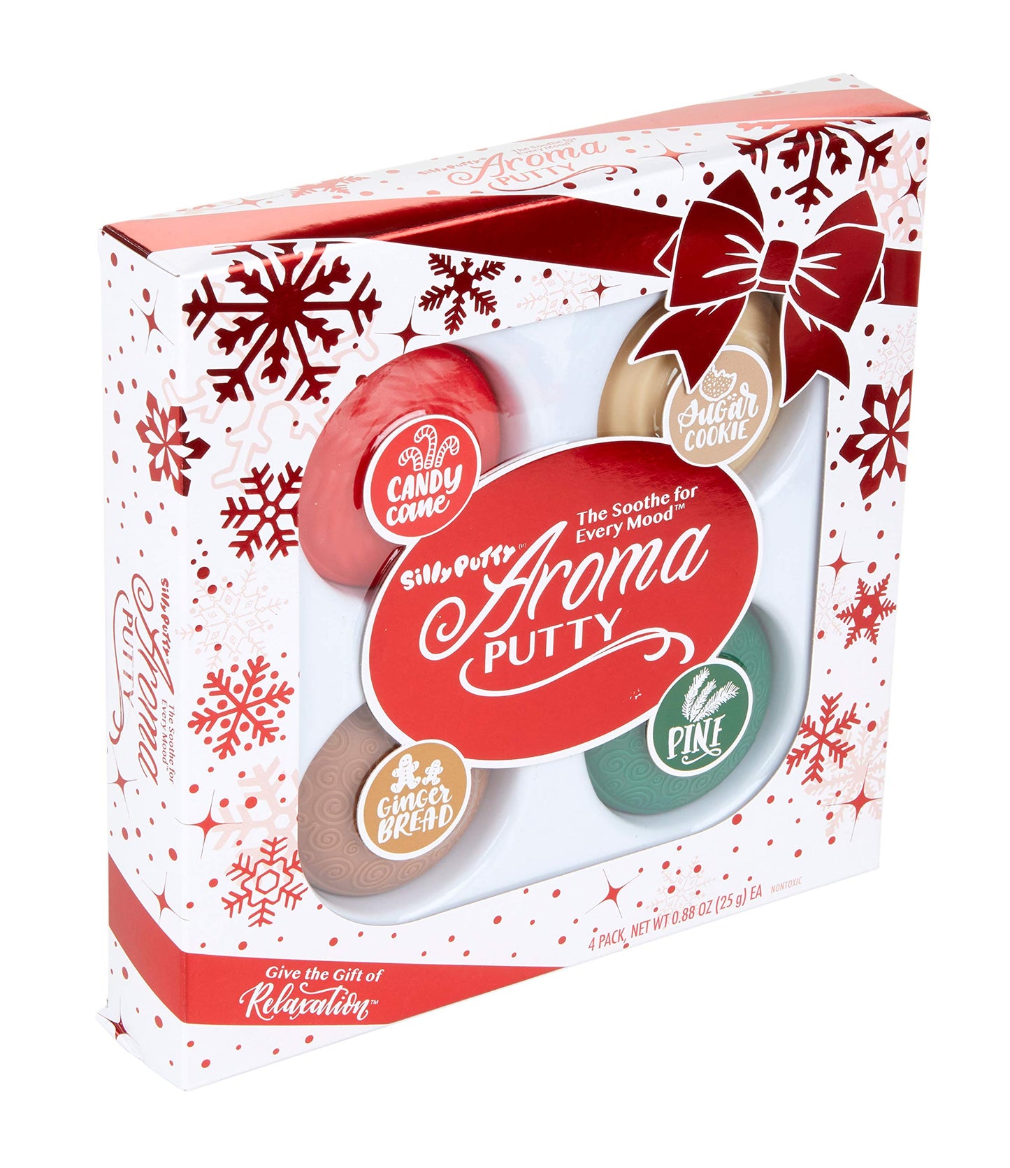 Crayola Aroma Putty – 4 Count Scented Fidget Gift Set (Sugar Cookie, Candy Cane, Gingerbread, Pine)