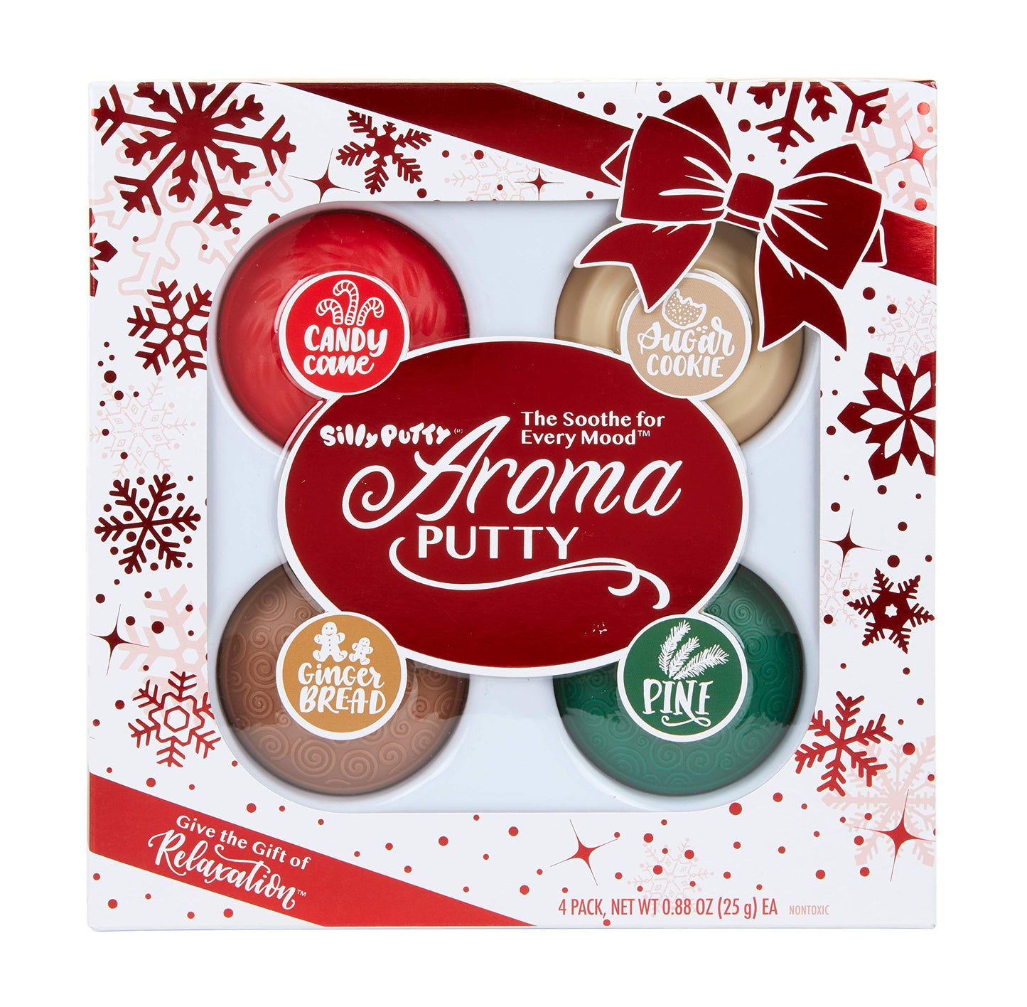 Crayola Aroma Putty – 4 Count Scented Fidget Gift Set (Sugar Cookie, Candy Cane, Gingerbread, Pine)