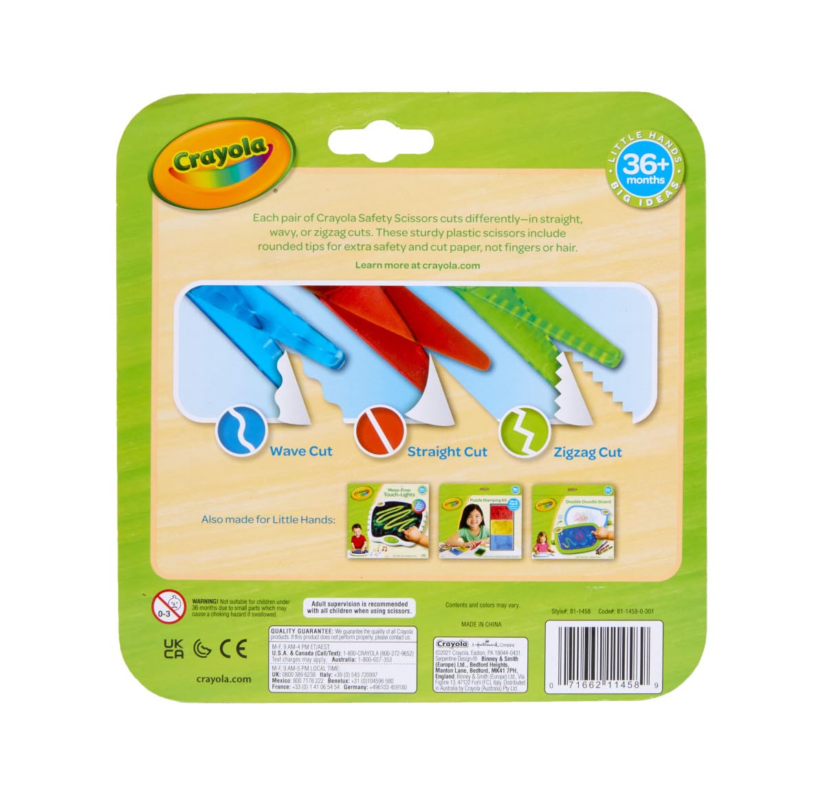 Crayola Toddler Safety Scissors 3pk – Blunt Tip Preschool Scissors for Left & Right Hands