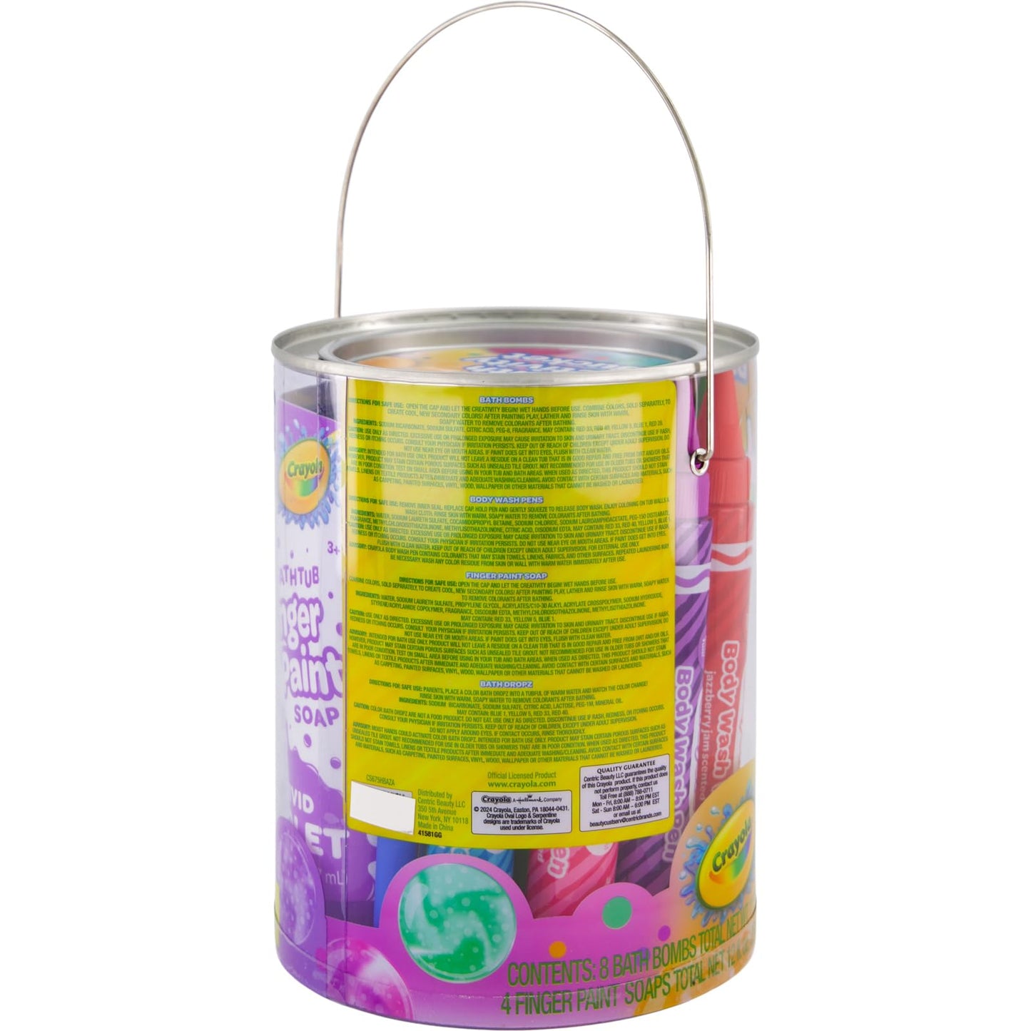 Crayola Bath Tub Mini Paint Set – 9 Piece Kids Bath Art Kit