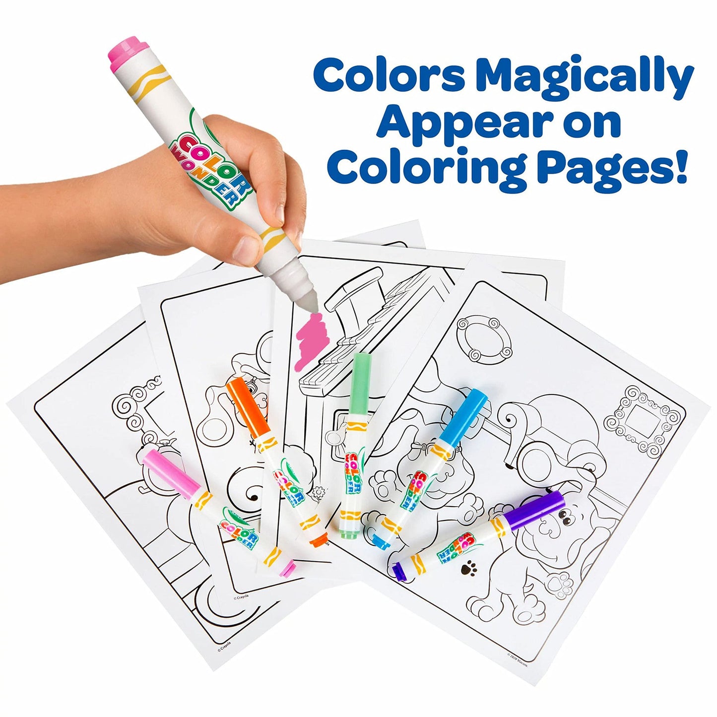 Crayola Blues Clues Color Wonder – 18 Pages & 5 No-Mess Markers