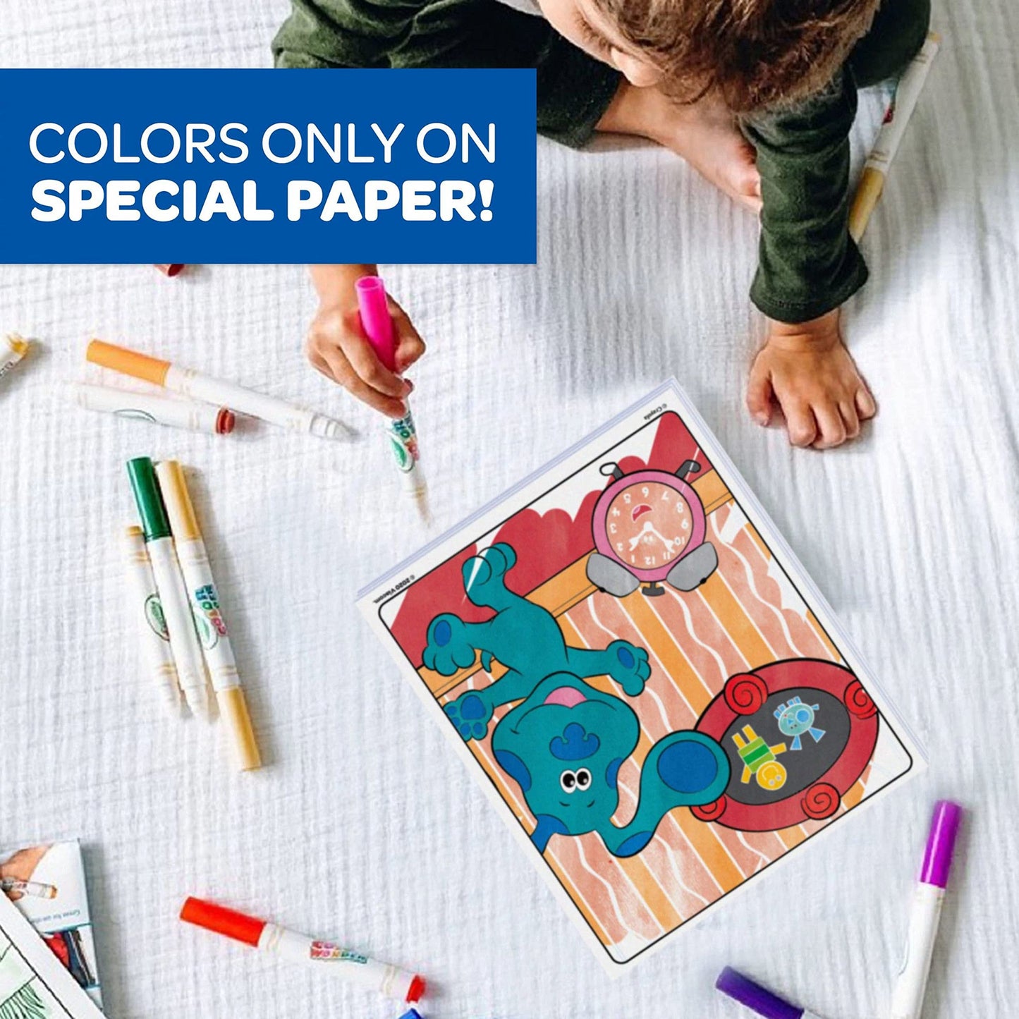 Crayola Blues Clues Color Wonder – 18 Pages & 5 No-Mess Markers