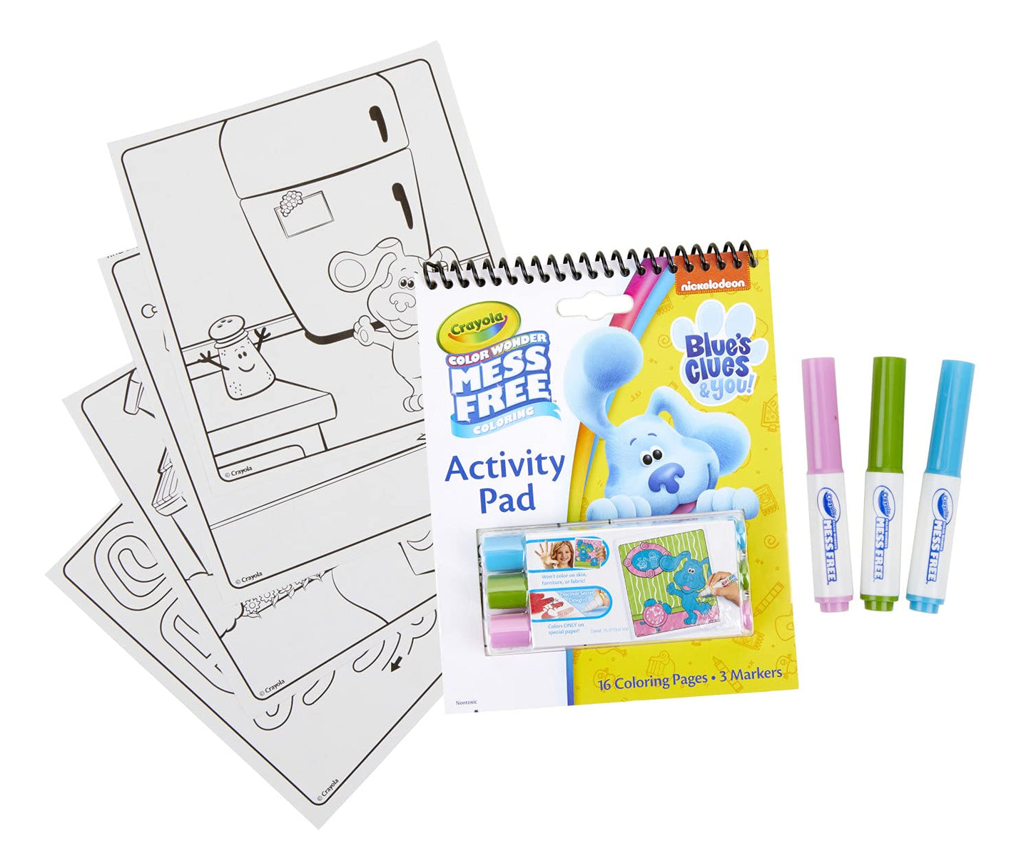 Crayola Blues Clues Color Wonder Activity Pad – Mess Free Coloring for Kids