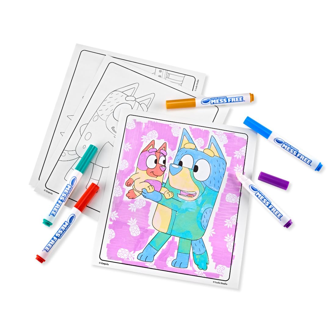 Crayola Bluey Color Wonder Coloring Set — 18 Pages, Mess-Free Toddler Coloring, Gift-Ready