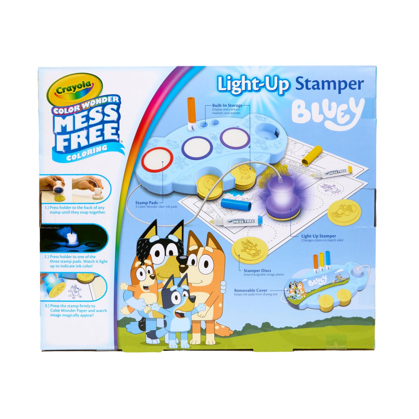Crayola Magic Light Up Bluey Stamper – Mess-Free Coloring & Stamping Kit for Kids