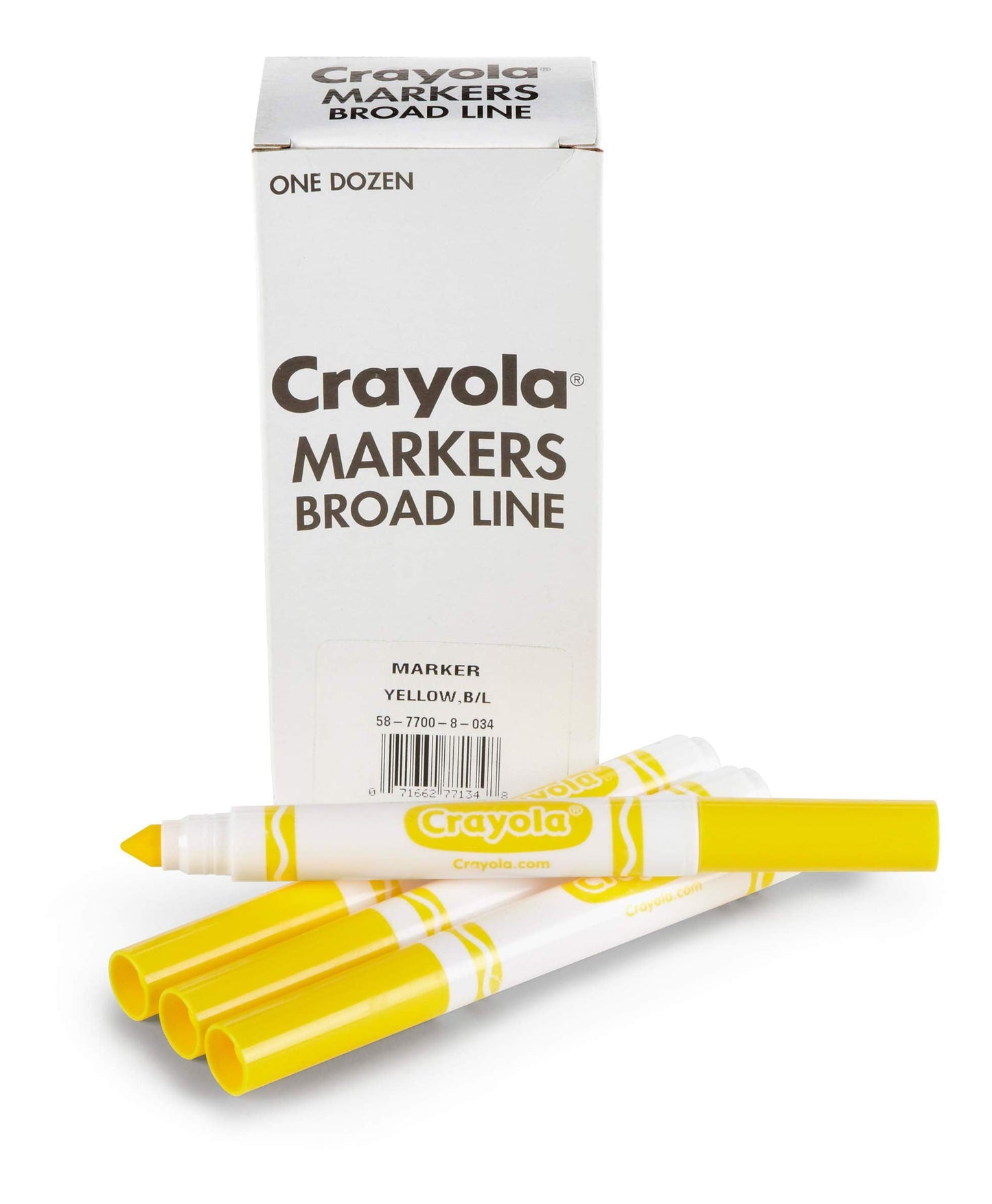 Crayola Broad Line Markers Yellow 12ct – Bulk Classroom Supplies